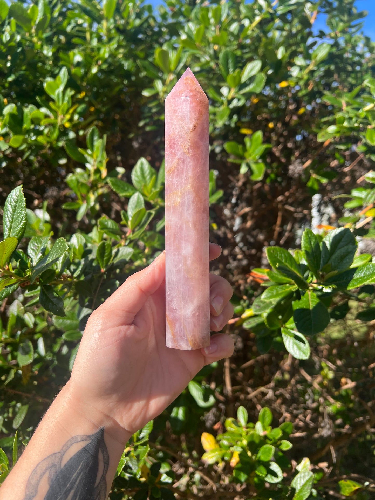 Lavender Rose Quartz Tower