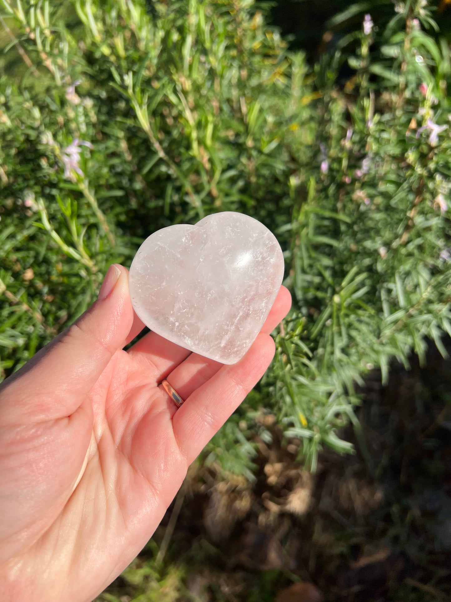 Clear Quartz Heart