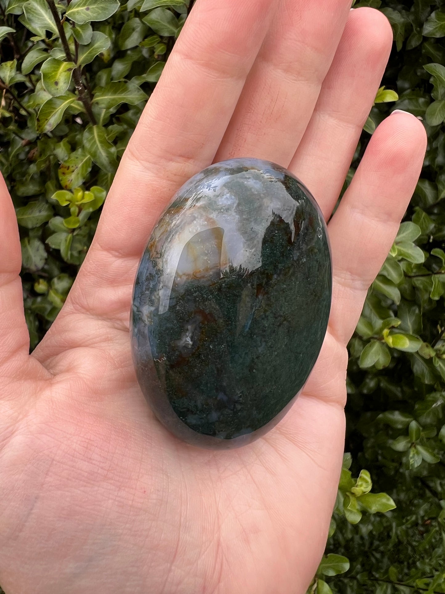 Moss Agate Palmstone