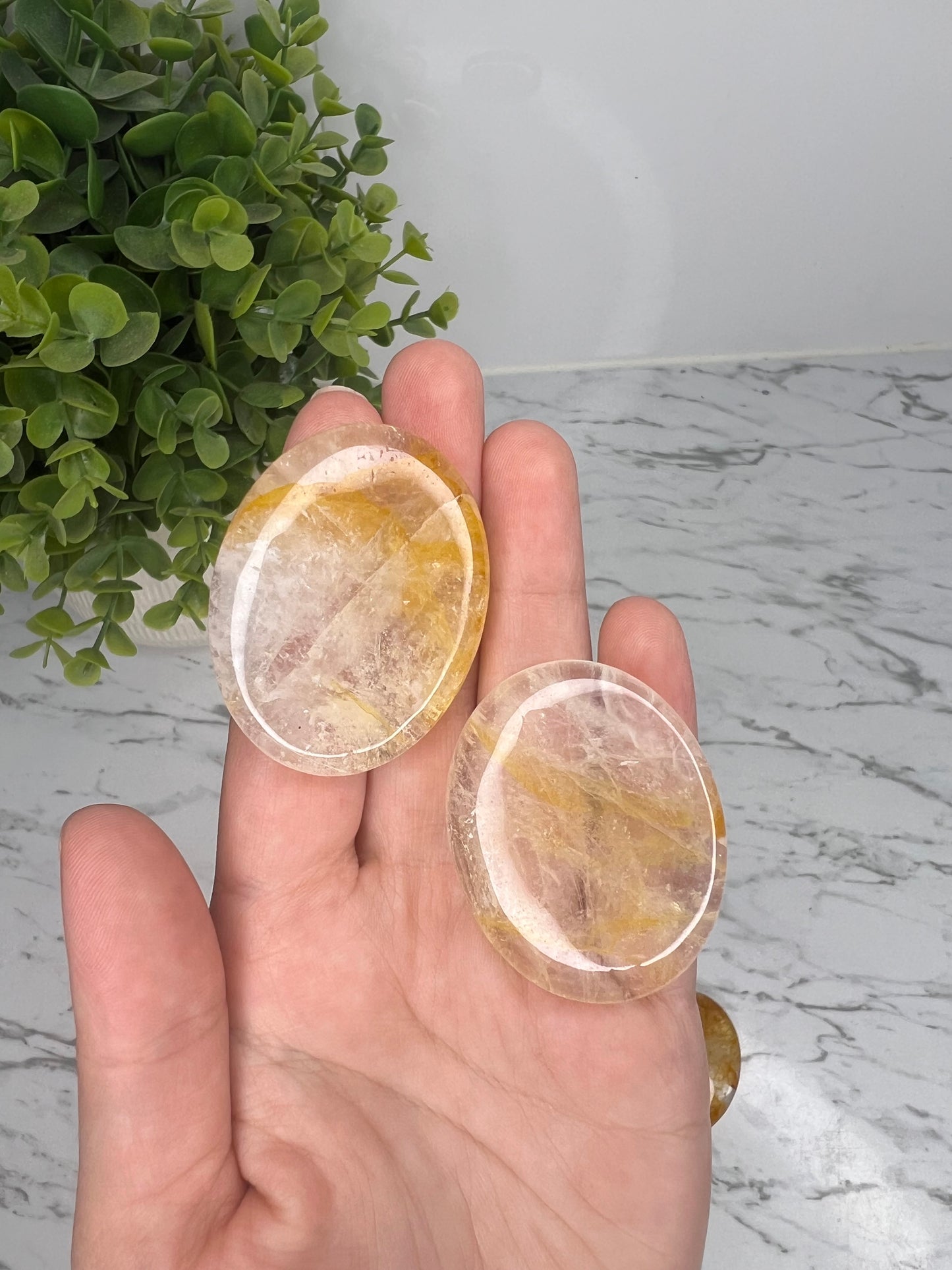 Golden Healer Quartz Worry Stone
