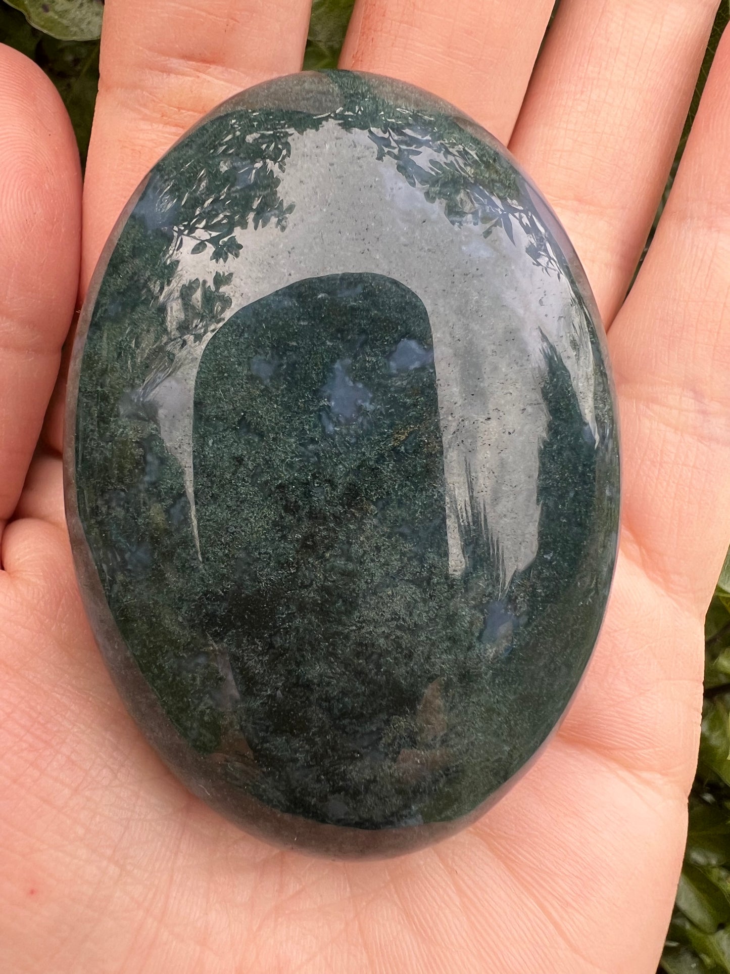 Moss Agate Palmstone