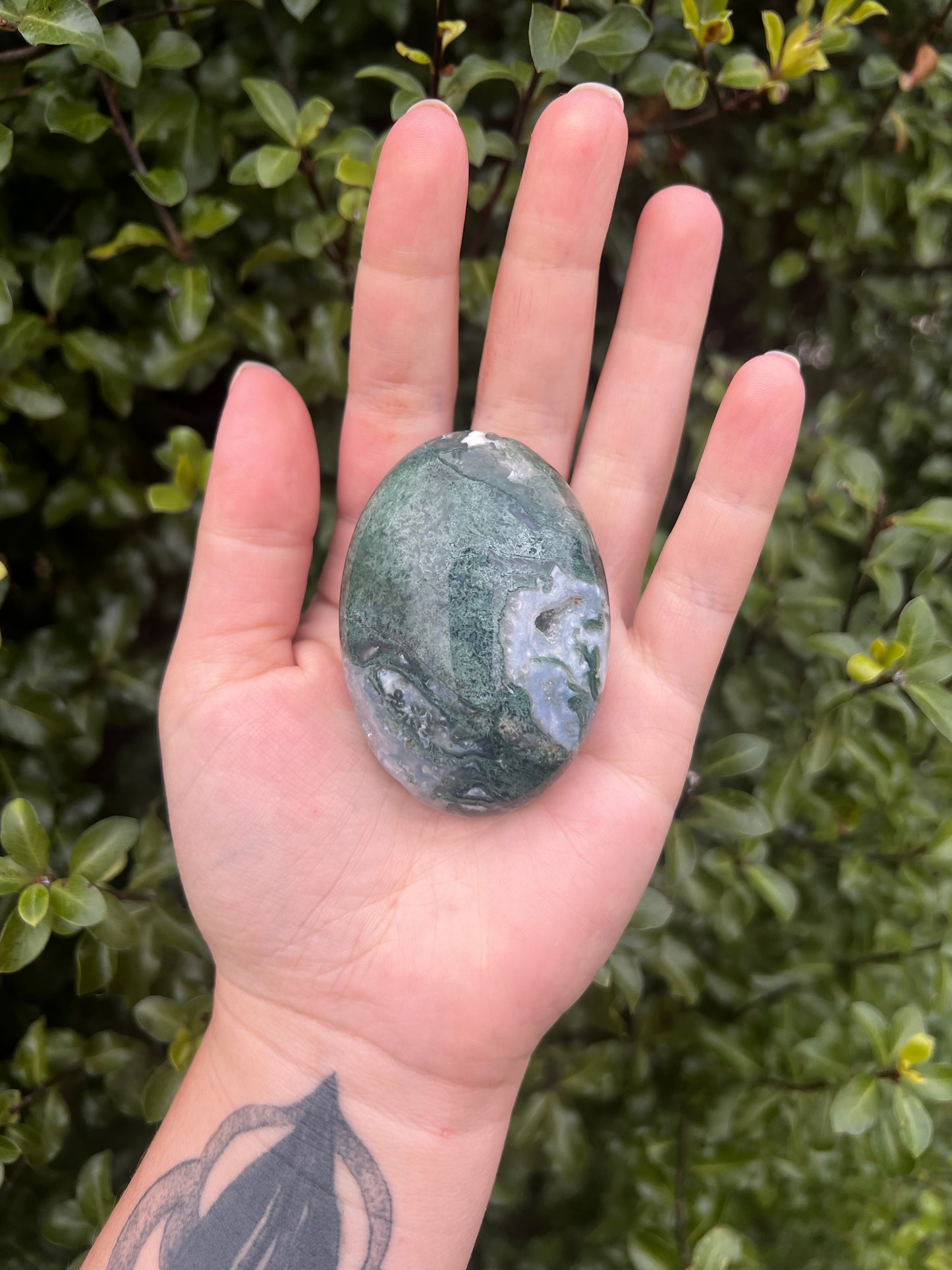 Moss Agate Palmstone