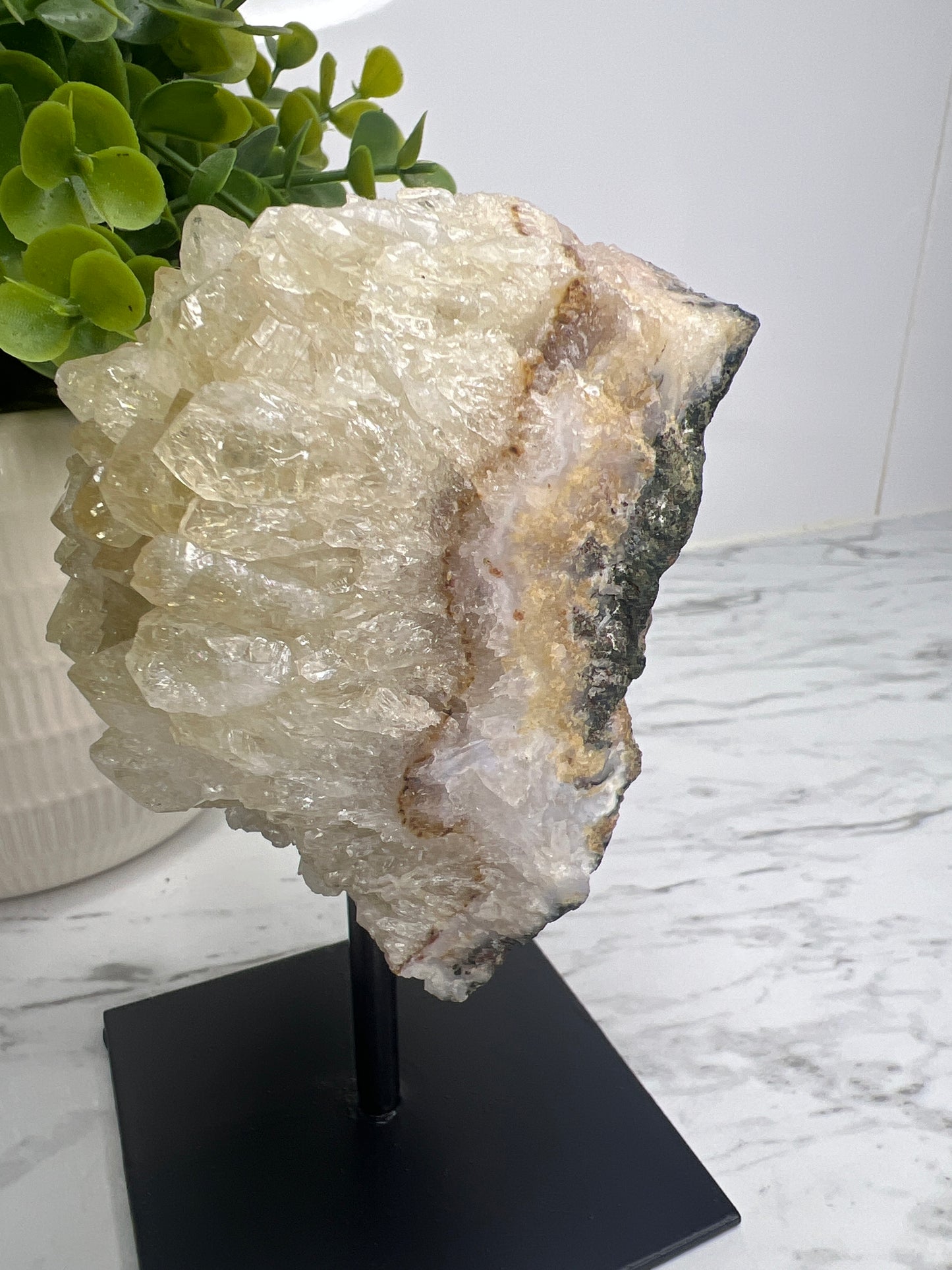 Citrine Cluster on Stand