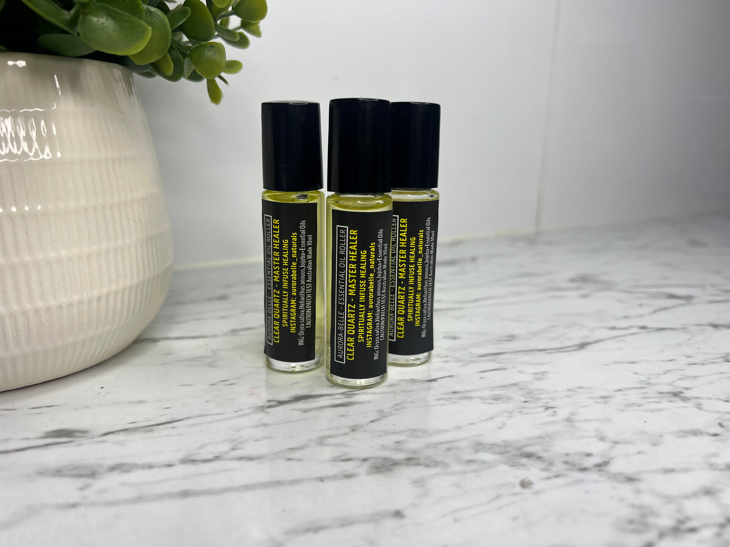 Clear Quartz Essential Oil Roller