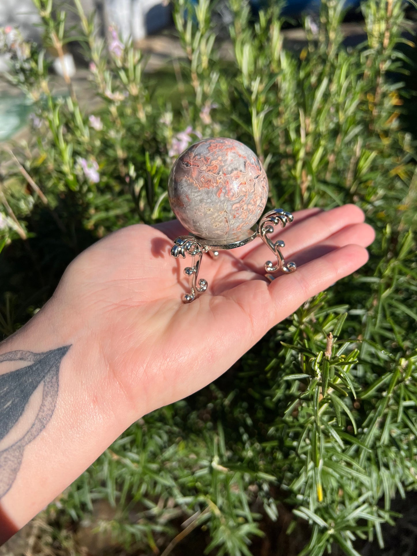 Crazy Lace Agate Sphere