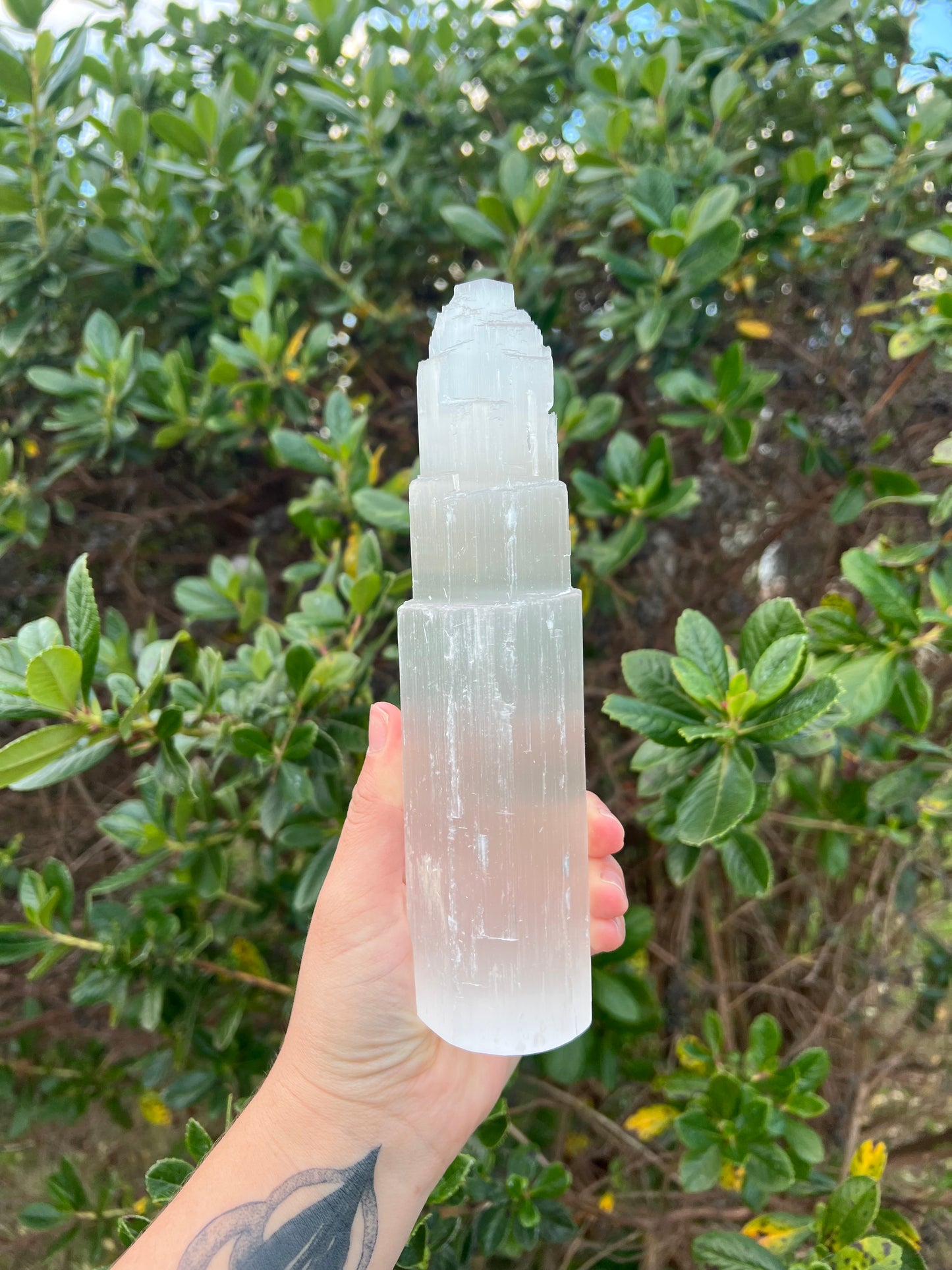 Selenite Tower Lrg