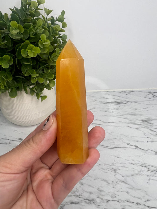 Orange Calcite Tower