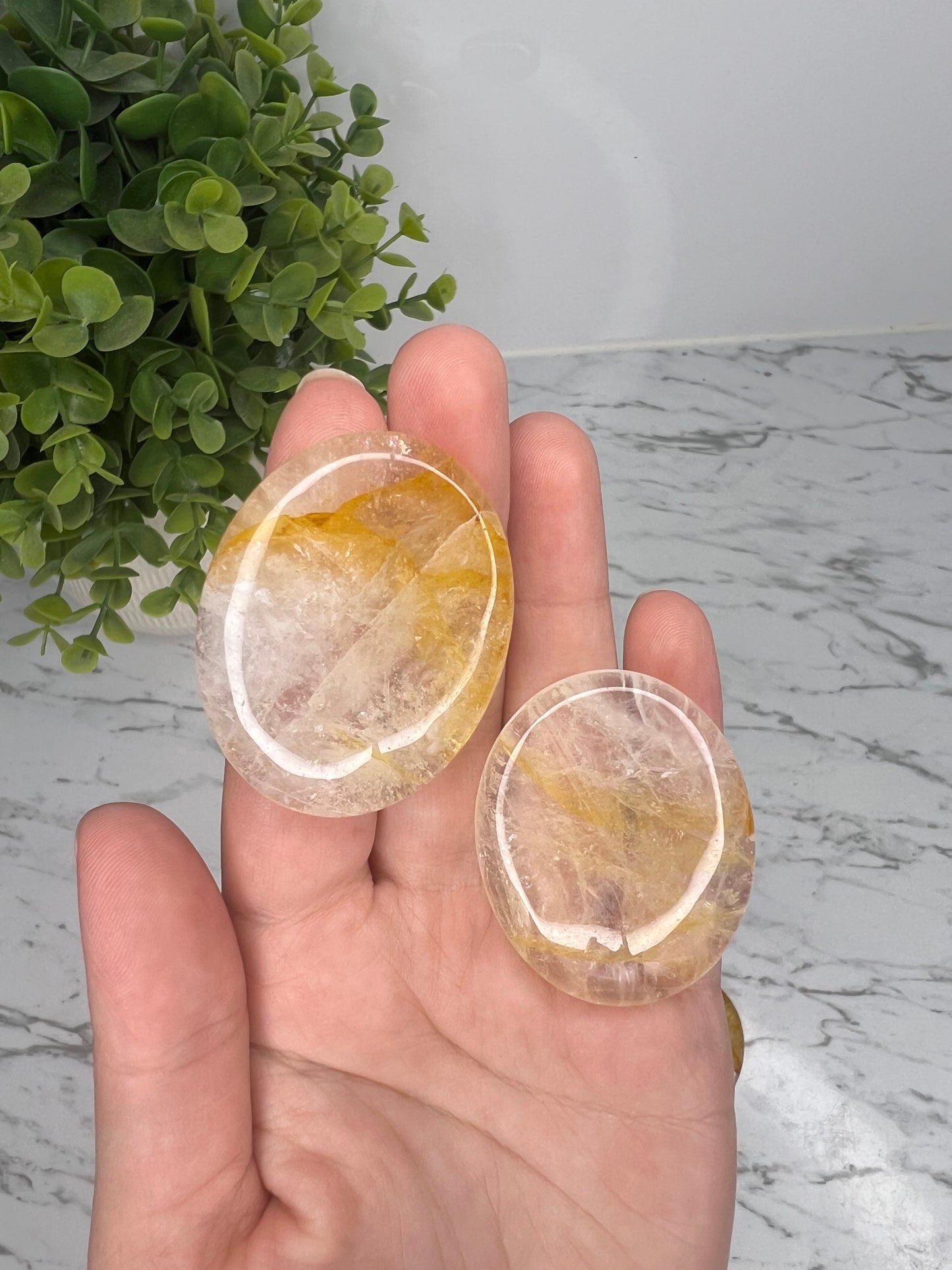 Golden Healer Quartz Worry Stone