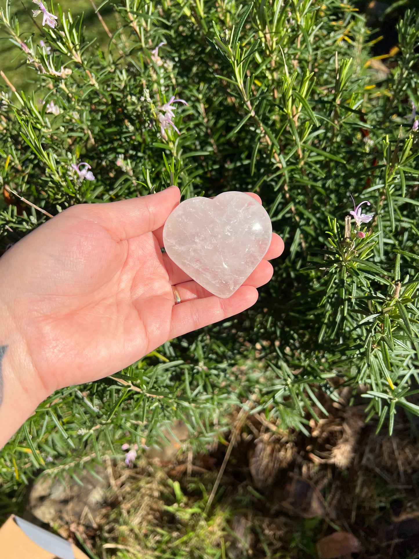 Clear Quartz Heart