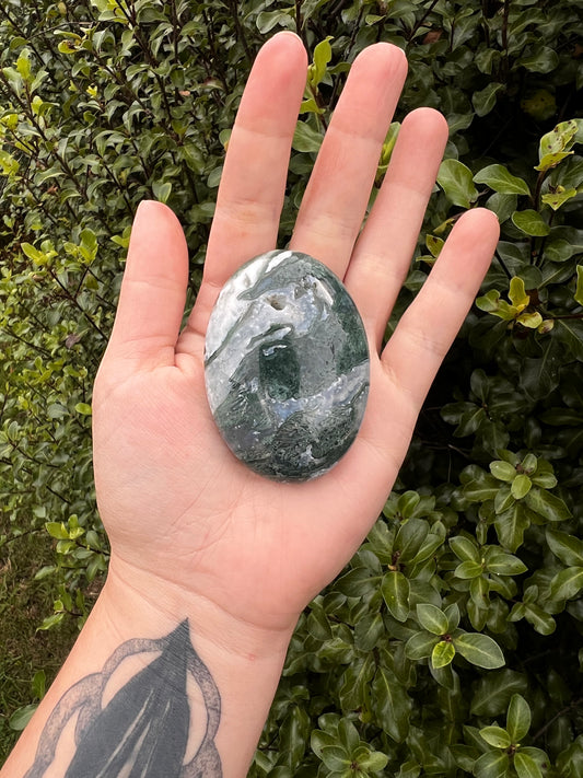 Moss Agate Palmstone