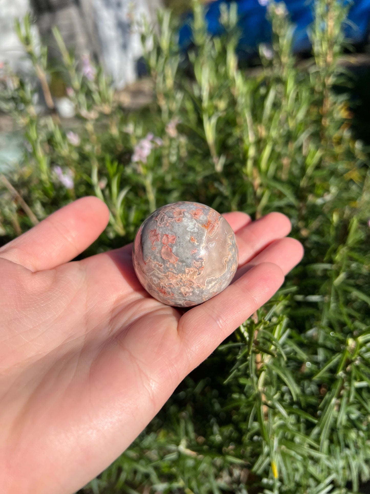 Crazy Lace Agate Sphere