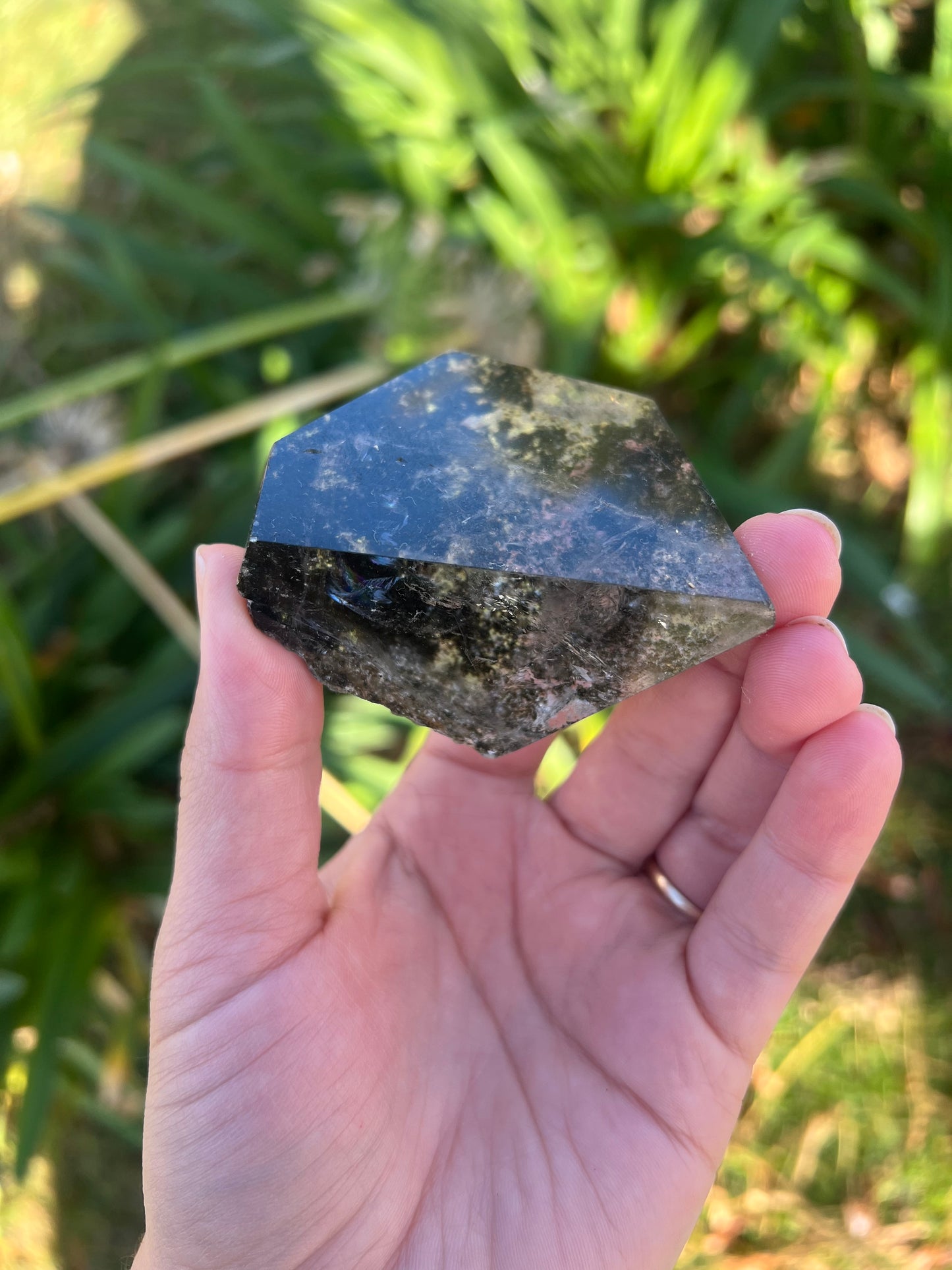 Lodolite Freeform (Garden Quartz)