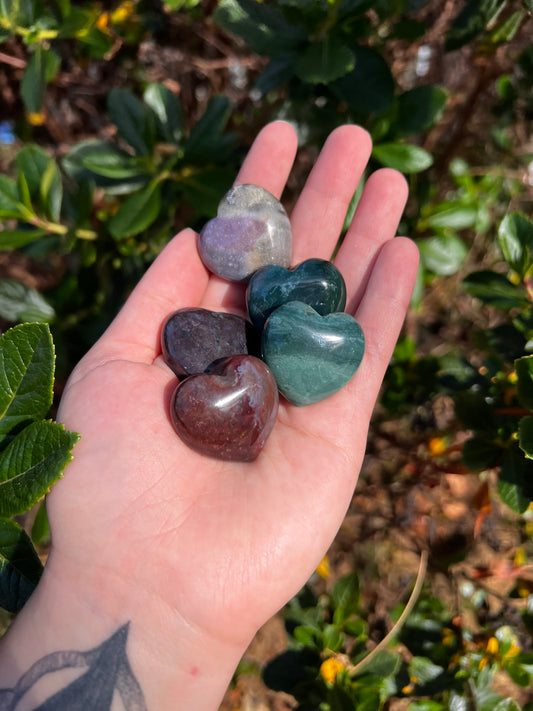 Ocean Jasper Heart