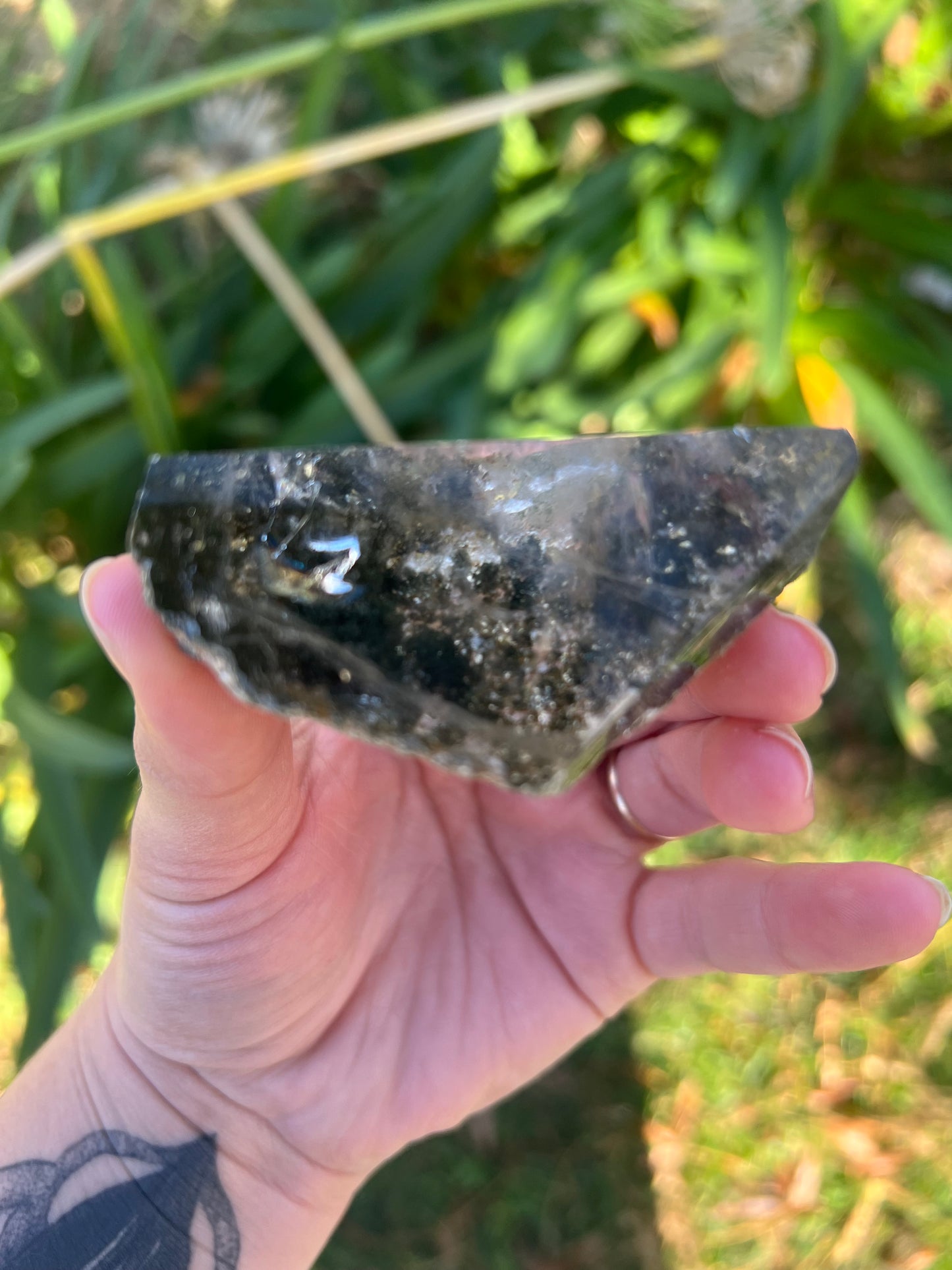 Lodolite Freeform (Garden Quartz)