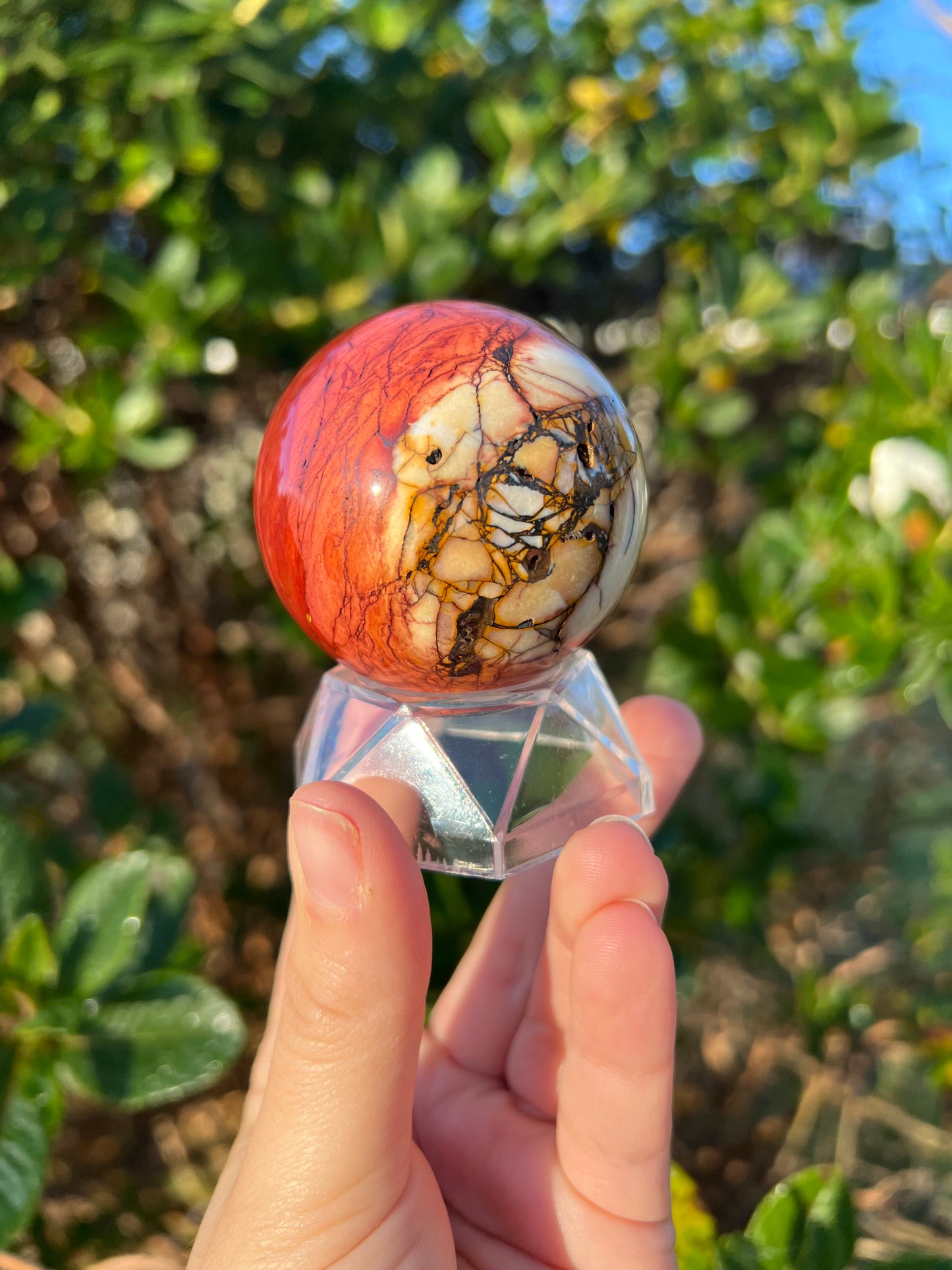 Brecciated Mookaite Sphere