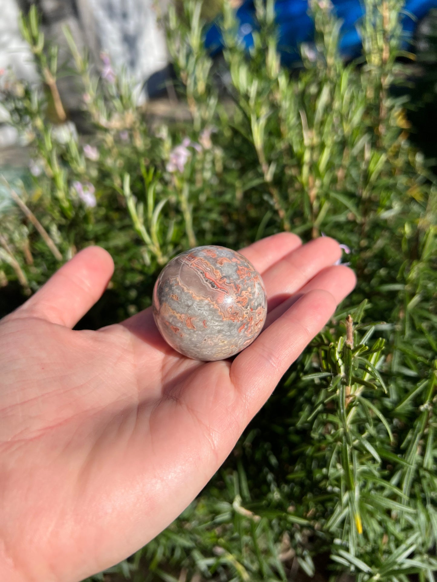 Crazy Lace Agate Sphere