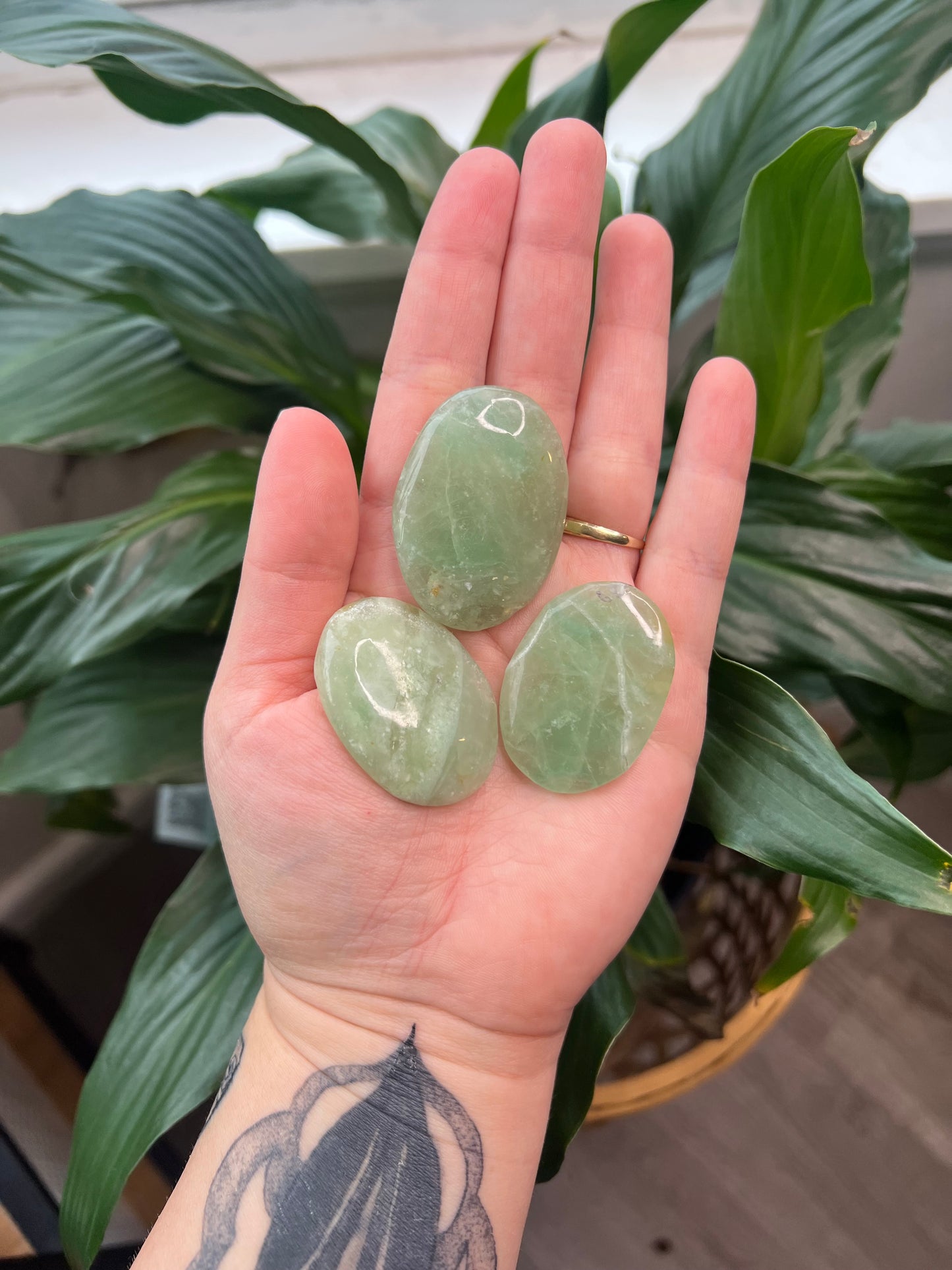 Green Fluorite Worry Stone