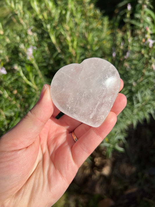 Clear Quartz Heart