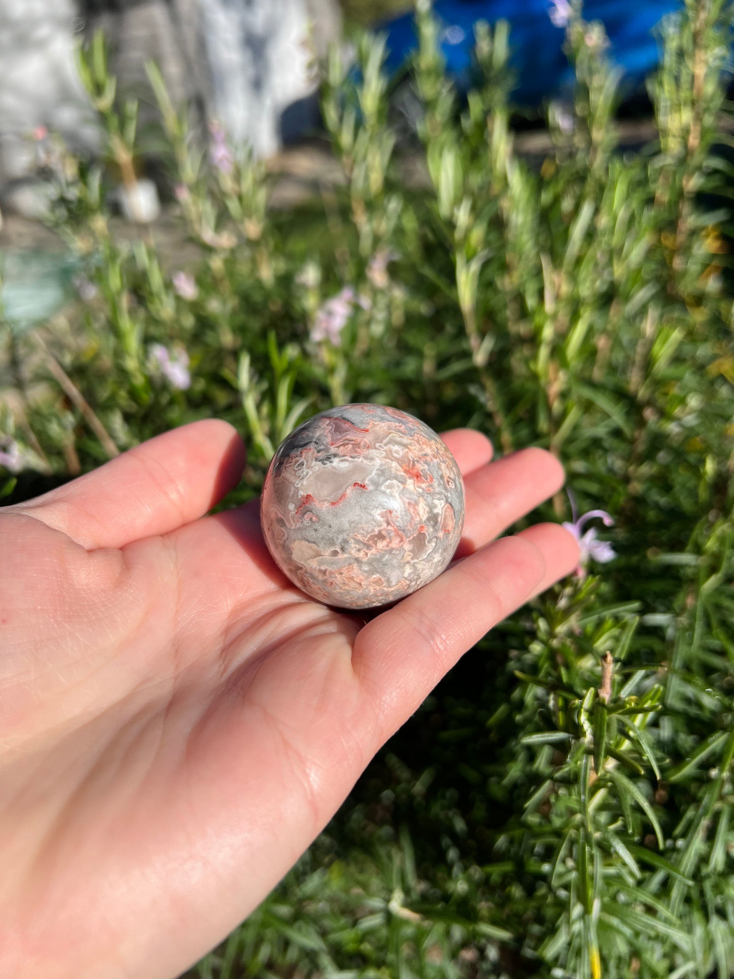 Crazy Lace Agate Sphere