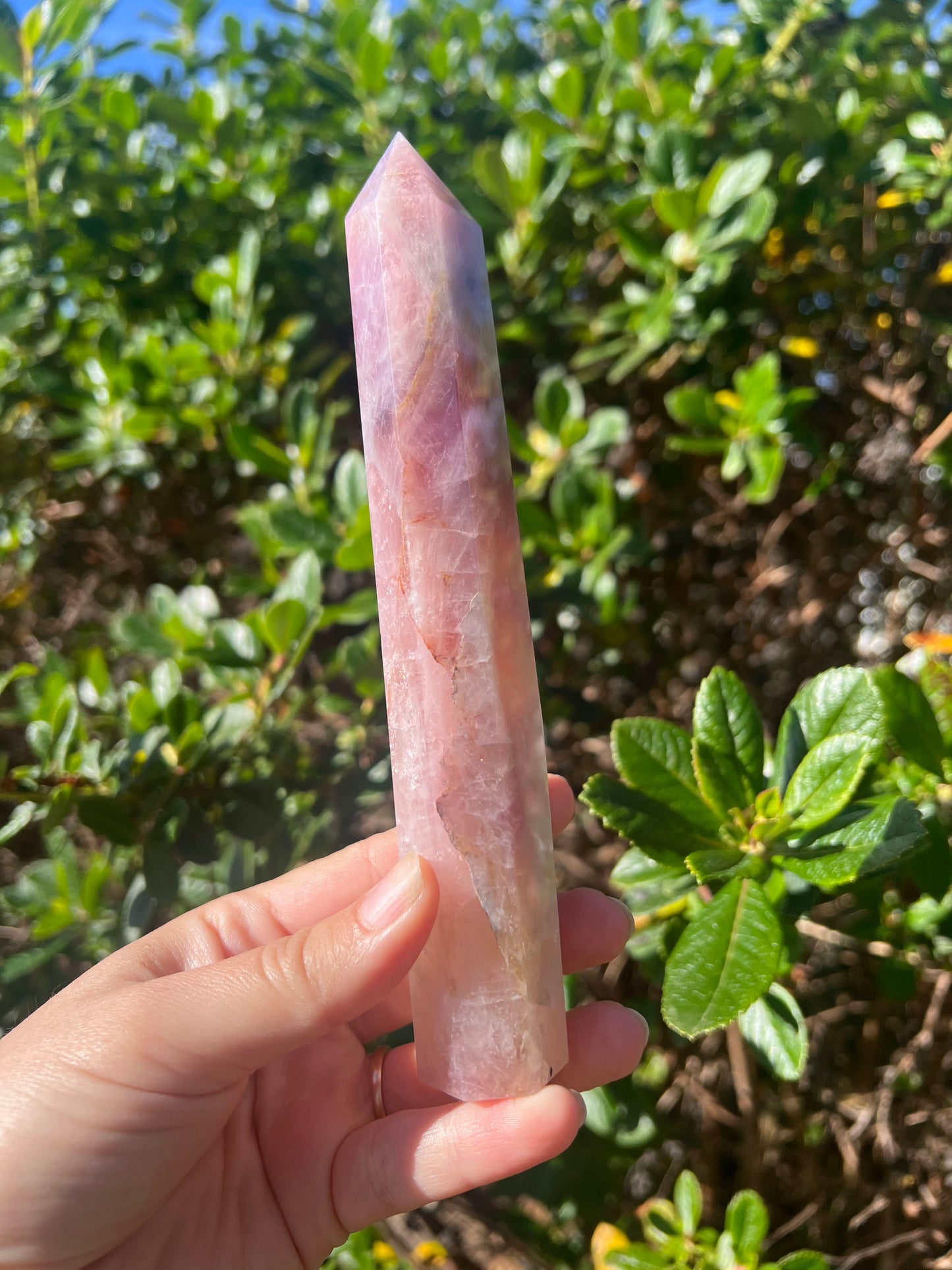 Lavender Rose Quartz Tower