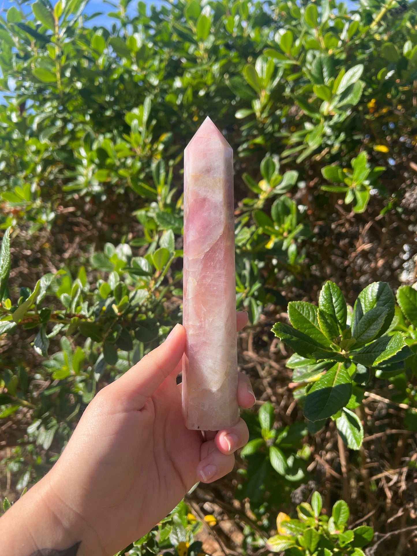 Lavender Rose Quartz Tower