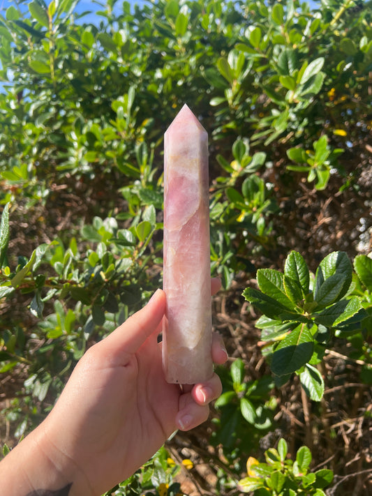 Lavender Rose Quartz Tower