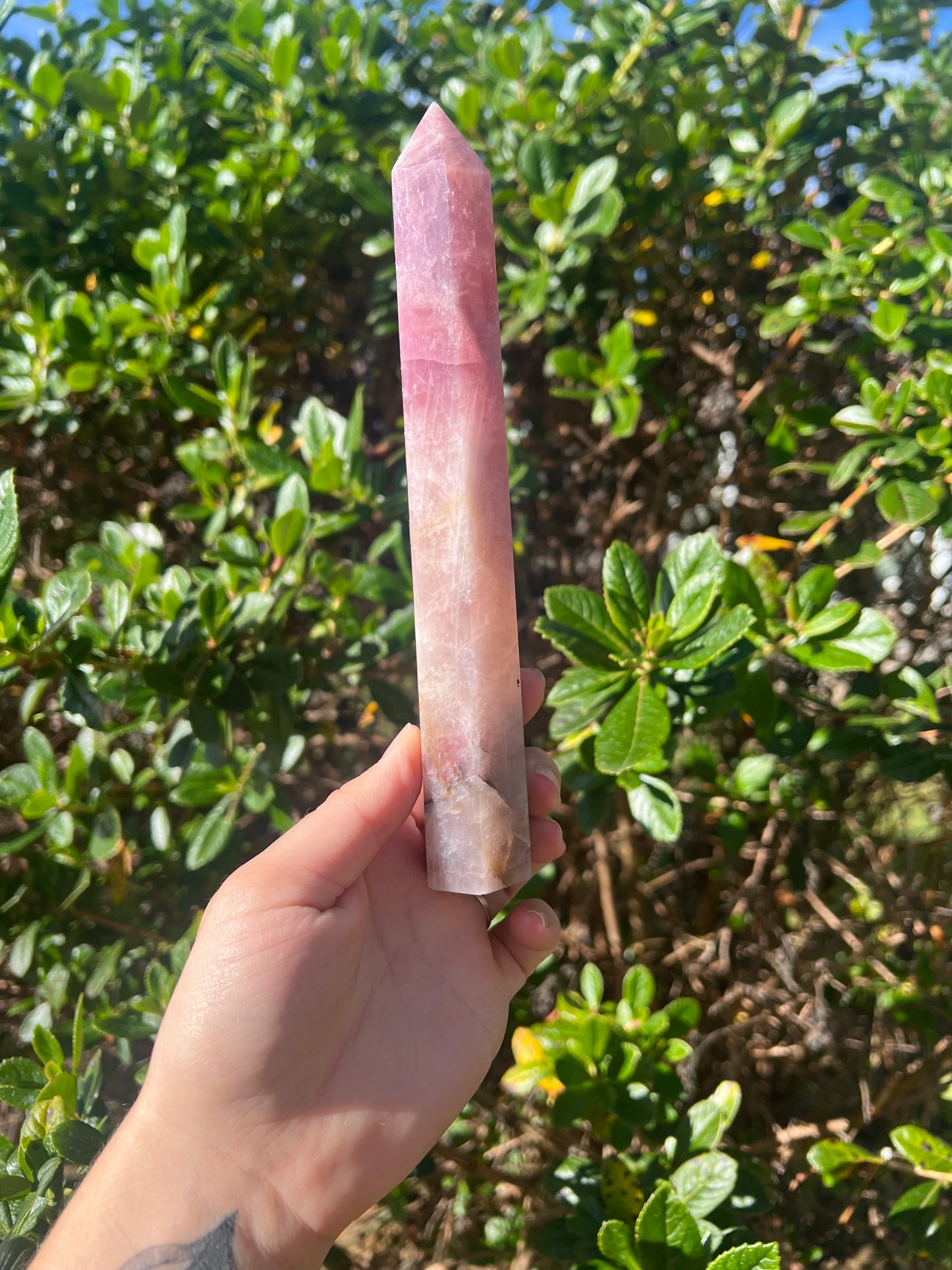 Lavender Rose Quartz Tower