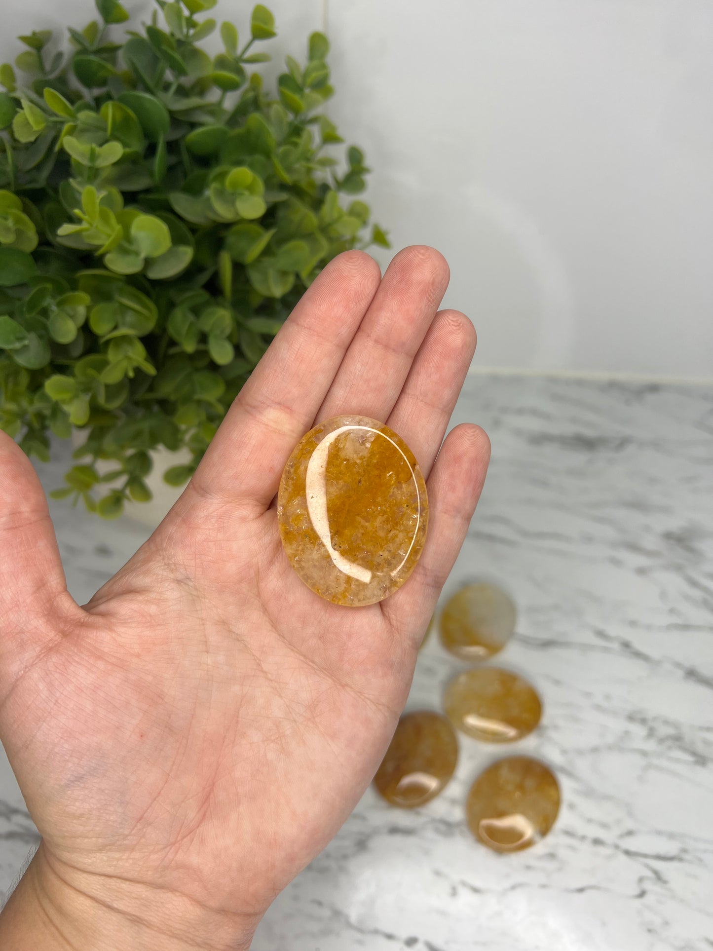 Golden Healer Quartz Worry Stone