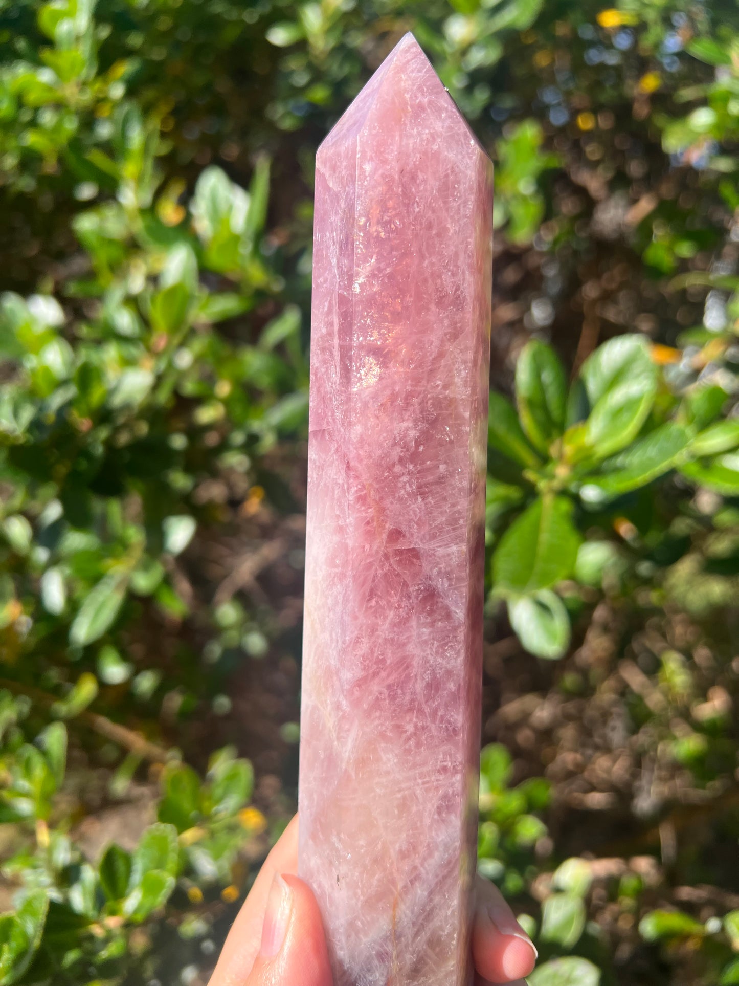 Lavender Rose Quartz Tower