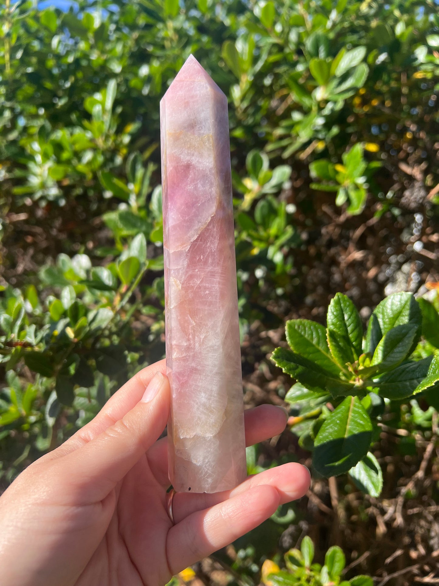 Lavender Rose Quartz Tower