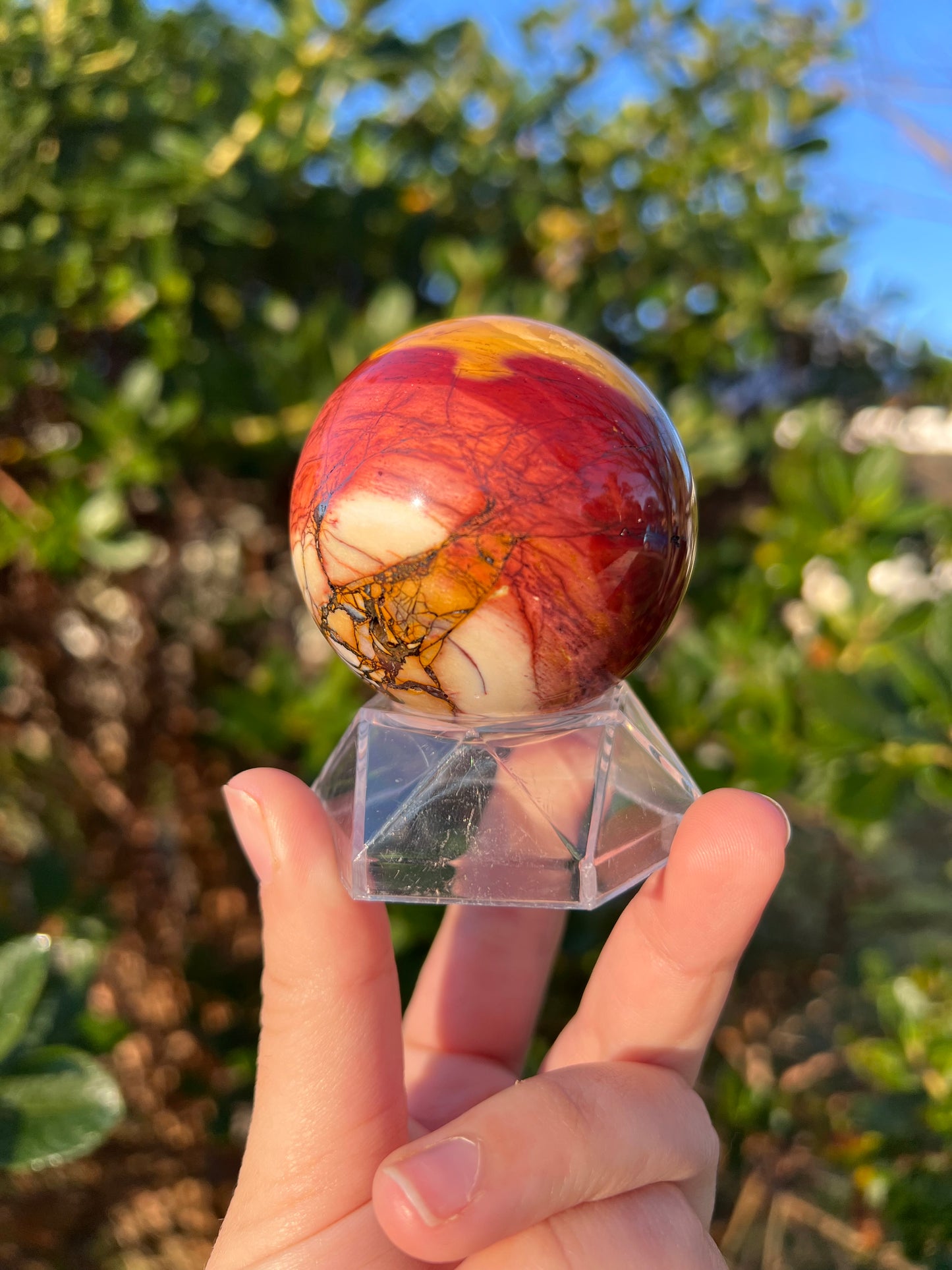 Brecciated Mookaite Sphere